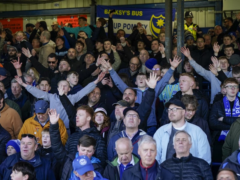 Pompey fans once again backed their team on the road as 1,323 travelling supporters roared their team on at Luton.
