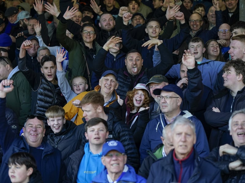 Pompey fans once again backed their team on the road as 1,323 travelling supporters roared their team on at Luton.
