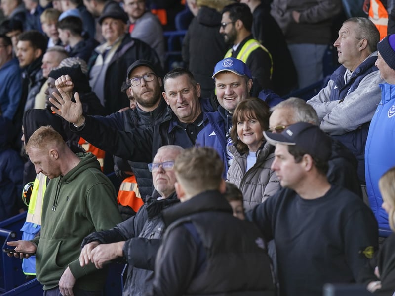 Pompey fans once again backed their team on the road as 1,323 travelling supporters roared their team on at Luton.