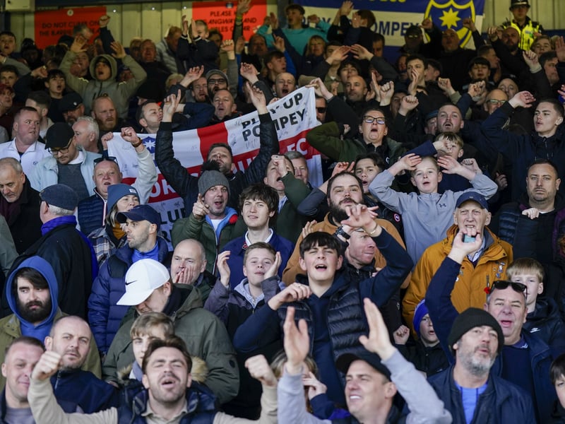 Pompey fans once again backed their team on the road as 1,323 travelling supporters roared their team on at Luton.