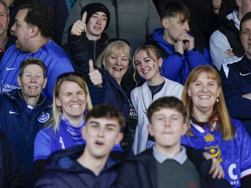Pompey fans once again backed their team on the road as 1,323 travelling supporters roared their team on at Luton.