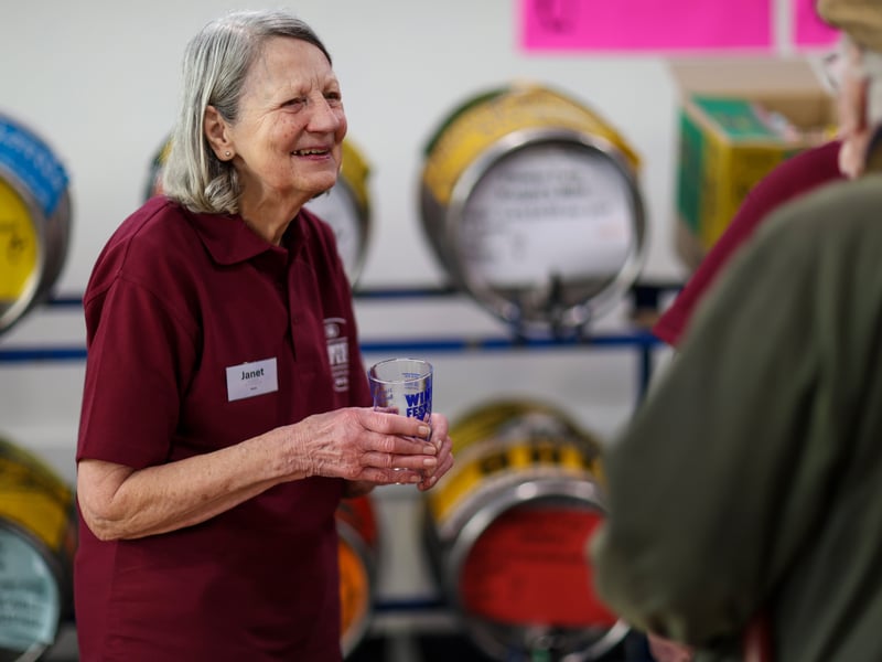 Janet White. Gosport Winterfest is Gosport's annual Winter Beer Festival, Thorngate Halls, Gosport
Picture: Chris Moorhouse (010325-46)