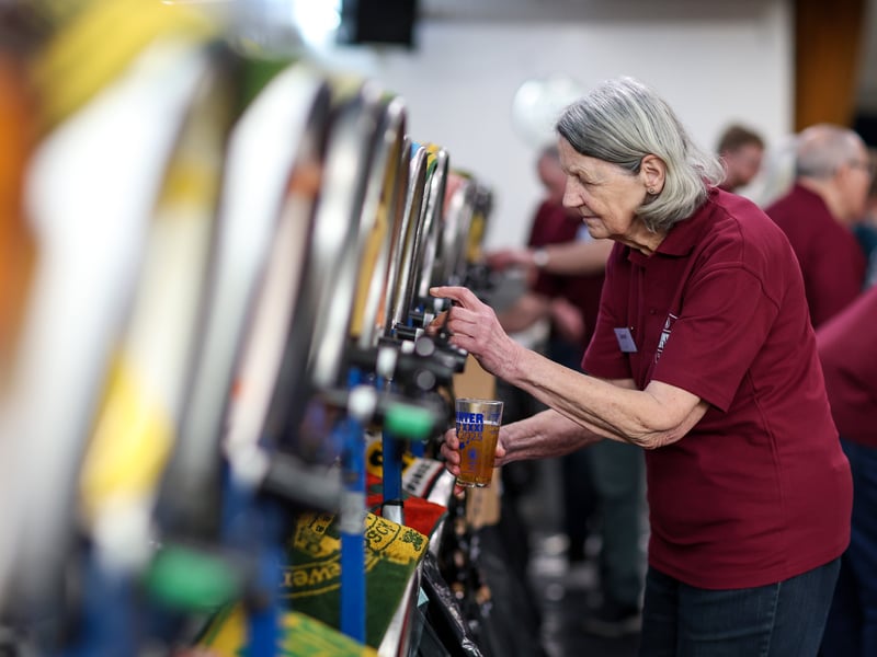 Janet White at work at Gosport Winterfest at Thorngate Halls
Picture: Chris Moorhouse (010325-60)