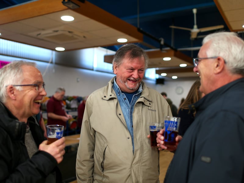 from left, Mike Cocking, Gerry Smith and Bob Smith (no relation) at Gosport Winterfest
Picture: Chris Moorhouse (010325-48)