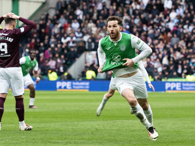 Was already Hibs best defender on the day before turning into the unlikely derby matchwinner with a sensational volley from outside the box beyond Craig Gordon for his first Hibs goal. A moment to remember. 8