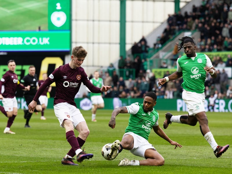Forced the error from Hibs that led to Hearts opener in a sprightly first half display. Struggled after the break as Hibs took control and was eventually subbed. 6