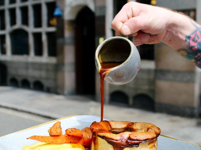 The Old Wellington in Manchester is regarded as one of Manchester’s most beautiful pubs. Amongst the beauty, it also serves up a delicious selection of pies.