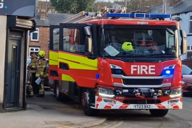 Firefighters on Holme Lane, after being sent to deal with a fire in a chip shop. Photo: David Kessen, National World