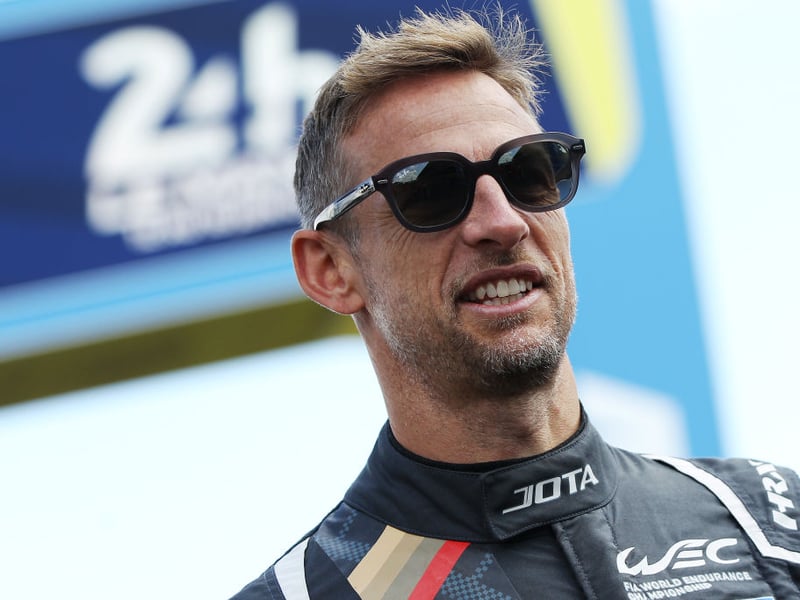 British driver Jenson Button is currently competing in the 2024 FIA World Endurance Championship with Hertz Team Jota. He won the 2009 Formula One Drivers' World Championship with Brawn GP team and later became champion of the 2018 season of the Super GT Series. With 15 F1 wins and 50 podium places, he has a net worth of around $150 million.