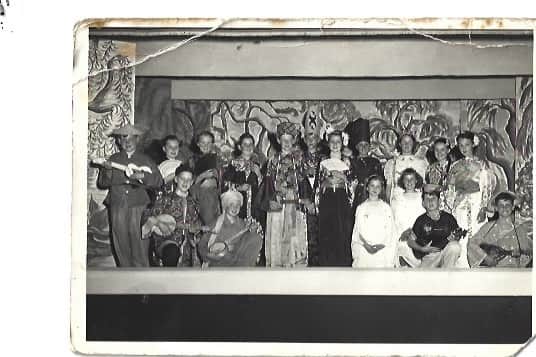 Joe Cocker, on the far left, holding a guitar, performing in a concert at Lydgate Lane School in 1955