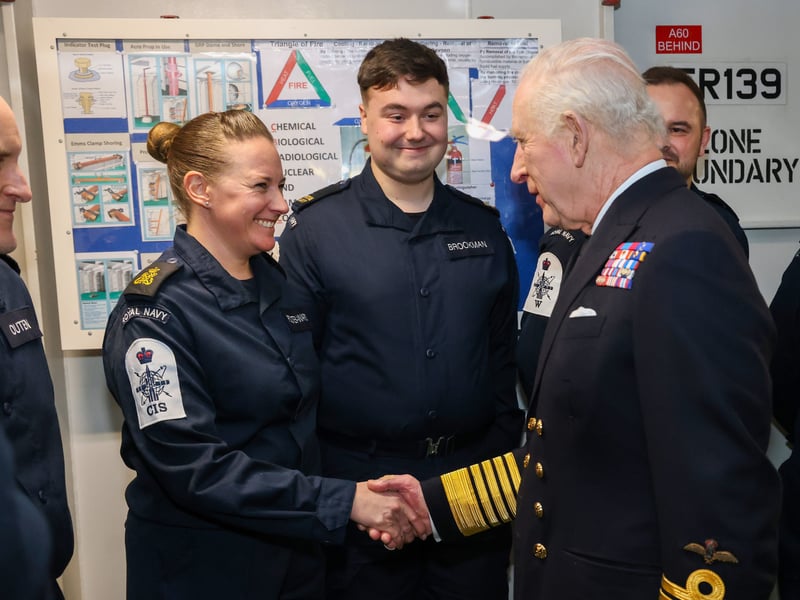 King Charles III visits HMS Prince of Wales as the Royal Navy finalises preparations for a major global deployment to the Indo-Pacific this spring.