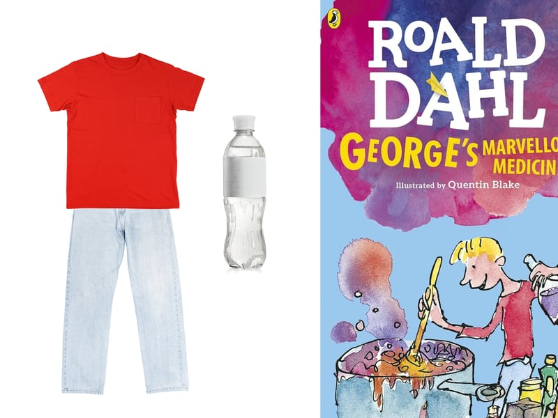 Another easy costume from a Roald Dahl book, to represent George's Marvellous Medicine your child can dress up in their regular, everyday clothes – though a red t-shirt and jeans would best represent George. All you then need is an empty bottle, which you can fill with “medicine” by mixing some dark paint with water or getting creative and using household items such as stock cubes. If you’re not comfortable sending your child into school with a water bottle they can’t drink from, an empty bottle with a label would also work.