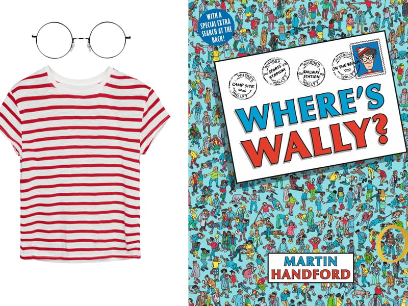If your child has a white and red stripy top, why not dress them up as Where’s Wally? Pair it with a pair of jeans, glasses or a hat (if you have one), to recreate the iconic character.