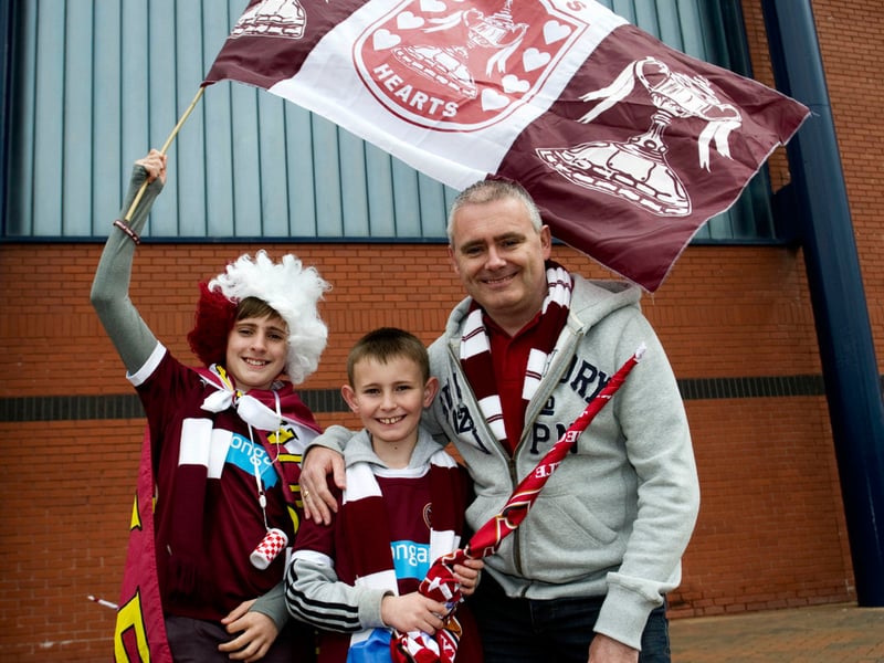 Hearts fans of all ages enjoyed a famous win.