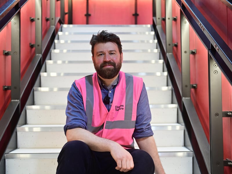 Playwright Lewis Hetherington, whose Christmas show, Beauty and the Beast, will be one of the first works performed at the newly-opened theatre.
