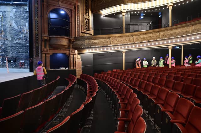 The seats from the theatre's auditorium have been kept.
