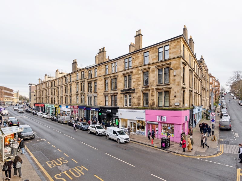 "Formed through a small village or clachan called the Byres of Partick. Sometimes it was called the Bishop's Byres. An attempt was made some years since to change the name to Victoria Road, but the public would not have it."