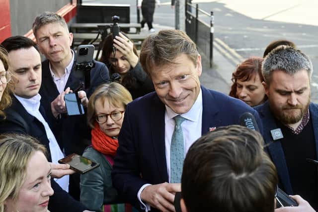 Reform UK's deputy leader Richard Tice speaks to the media during a visit to Glasgow (Picture: John Devlin)