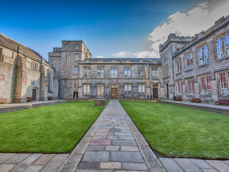 As its name might suggest, this university is headquartered in Aberdeen, Scotland, and was ranked 30th overall. 
It too had a student satisfaction score of 3.20 out of 4 - or about 80%.