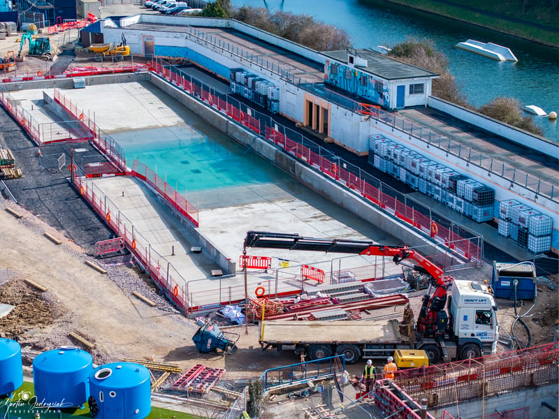 Drone footage has captured some of the astonishing work being completed at the multi-million pound regeneration project at Hilsea Lido.

Picture: Marcin Jedrysiak