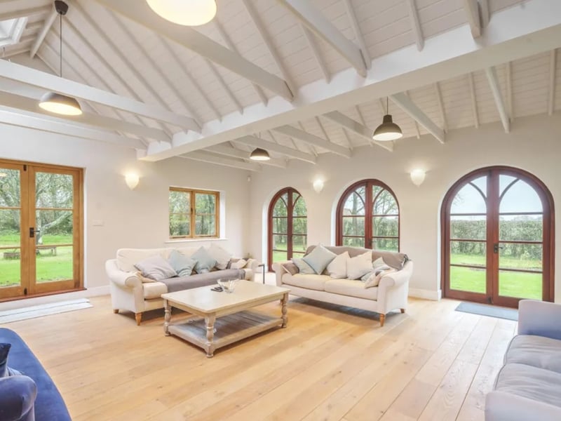 This home is on the market for £2m and it is being sold with Henry Adams.