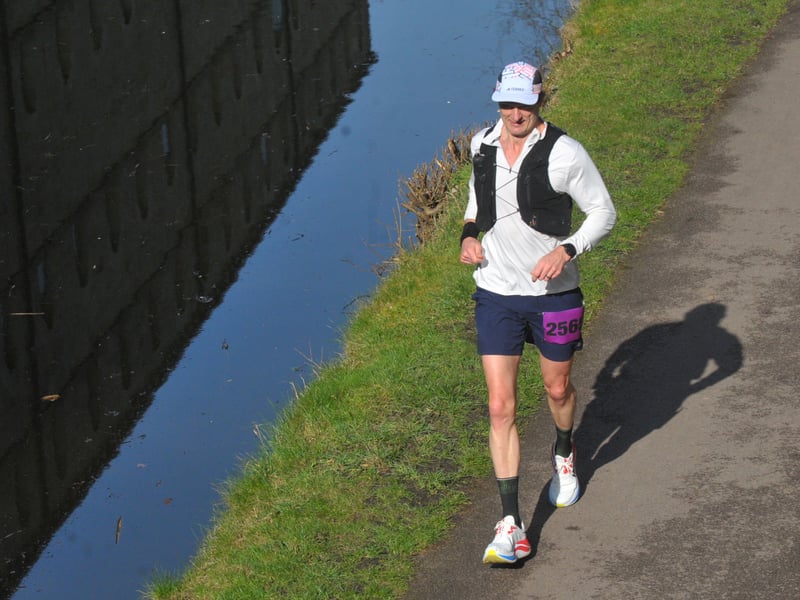 Darren Little having a peaceful run.