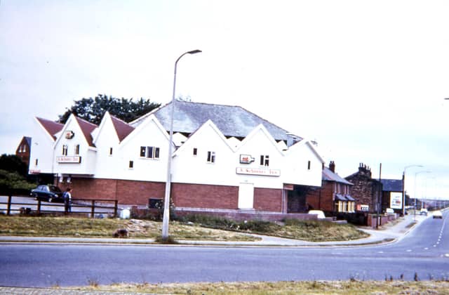 The refurbished New White Bear at Tingley Roundabout, formerly Tingley Crossroads.