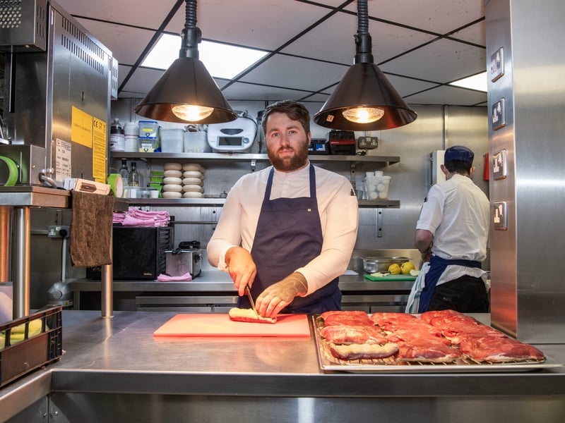 Finalists: Chef Jono at V&V; Dale Spink, Cafe Deli Margaux Tasting Menu; Empire Cafe Leeds; Fourth Floor Brasserie, Harvey Nichols Leeds; Harewood Food & Drink Project