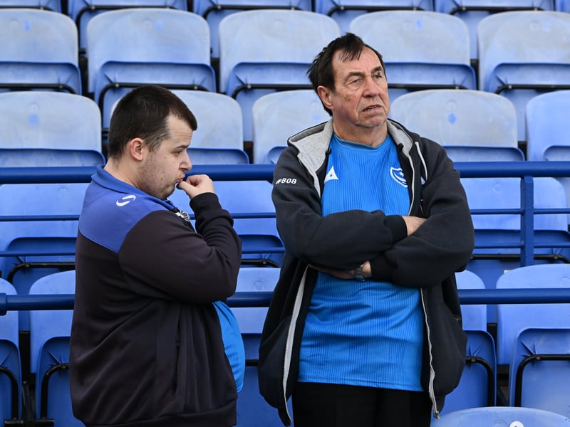 Pompey fans were in full voice as they enjoyed the occasion with John Mousinho's side toppling Championship leaders Leeds United. Pics: Graham Hunt/ProSportsImages