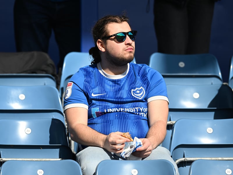 Pompey fans were in full voice as they enjoyed the occasion with John Mousinho's side toppling Championship leaders Leeds United. Pics: Graham Hunt/ProSportsImages