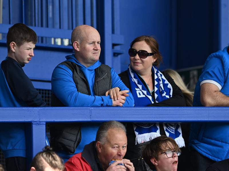 Pompey fans were in full voice as they enjoyed the occasion with John Mousinho's side toppling Championship leaders Leeds United. Pics: Graham Hunt/ProSportsImages