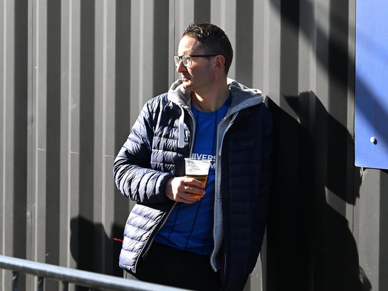 Pompey fans were in full voice as they enjoyed the occasion with John Mousinho's side toppling Championship leaders Leeds United. Pics: Graham Hunt/ProSportsImages