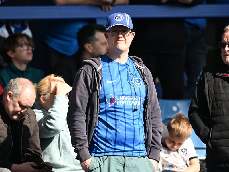 Pompey fans were in full voice as they enjoyed the occasion with John Mousinho's side toppling Championship leaders Leeds United. Pics: Graham Hunt/ProSportsImages
