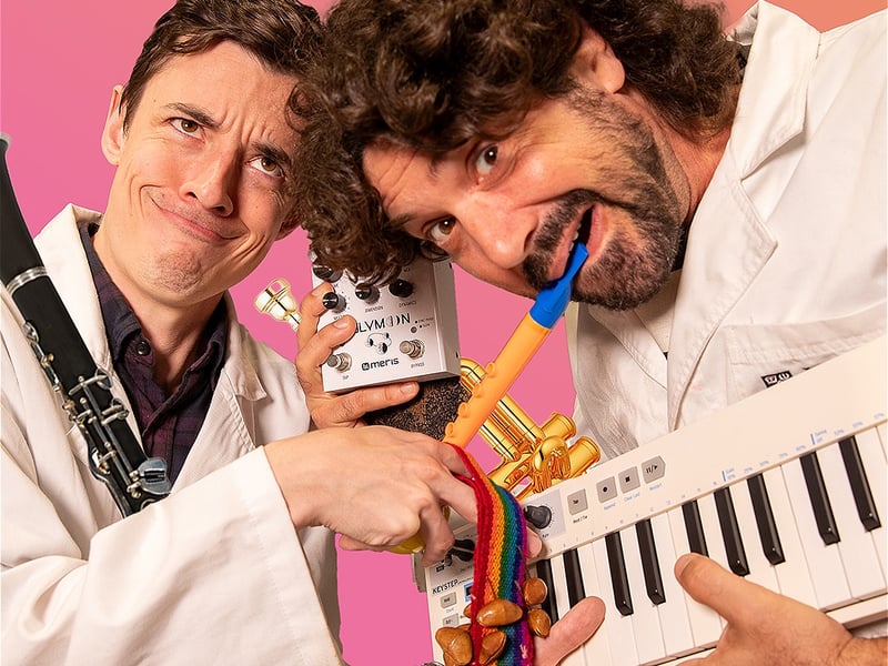 A magical, musical science experiment that turns people into instruments; You're an Instrument is an interactive family show exploring the history of sound and music.