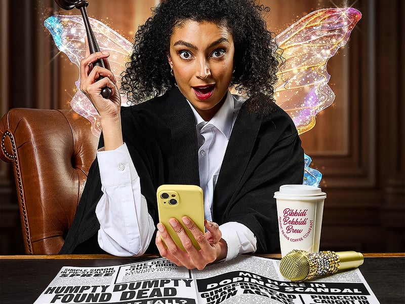 Tabloid media, conspiracy theorists, and familiar fairy-tale faces combine in a musical from the Lawrence Batley Theatre.