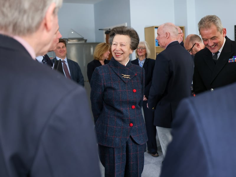 Pictured: HRH meeting members of the Royal Navy Sailing Association in Gosport on March 7.