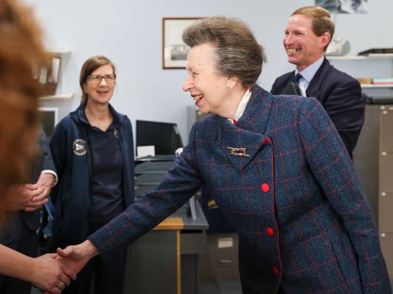 Pictured: HRH meeting members of the Royal Navy Sailing Association in Gosport on March 7.