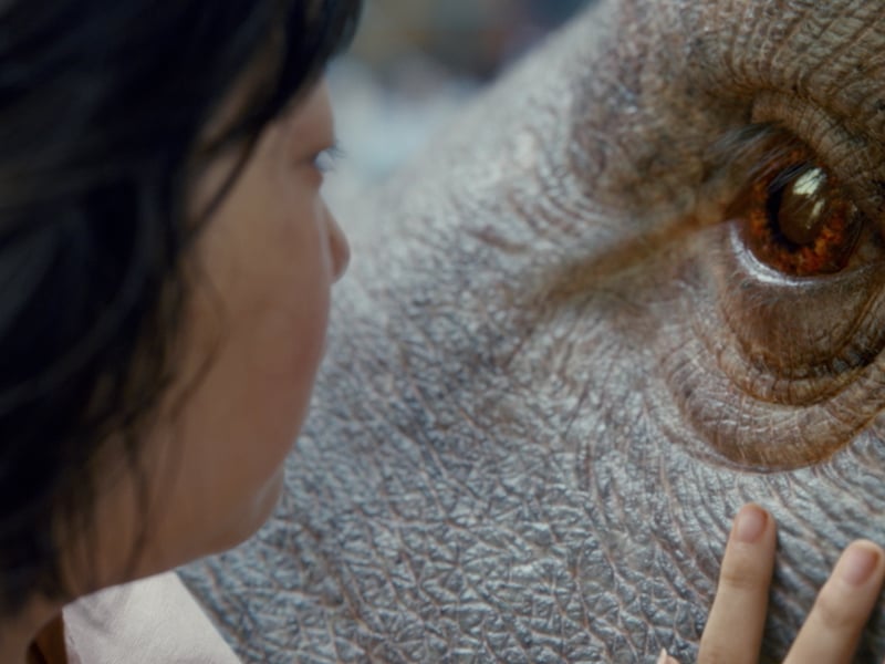 Science-fiction adventure film 'Okja' sees a young girl seek to rescue her adorable pet 'super pig' from a meat factory. The tear-jerker has an 87 per cent rating.