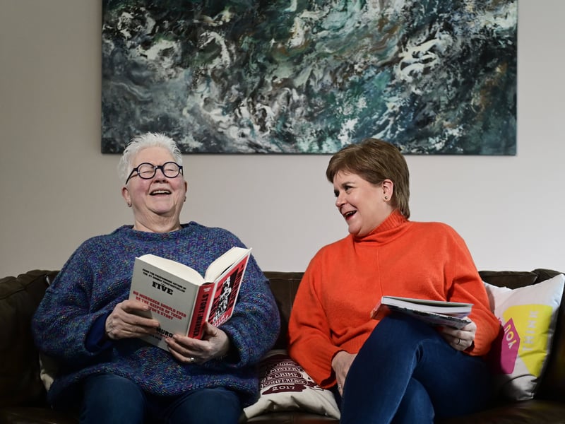 Portrait of Val McDermid and crime author Nicola Sturgeon, talking all about books with The Scotsman in December 2024