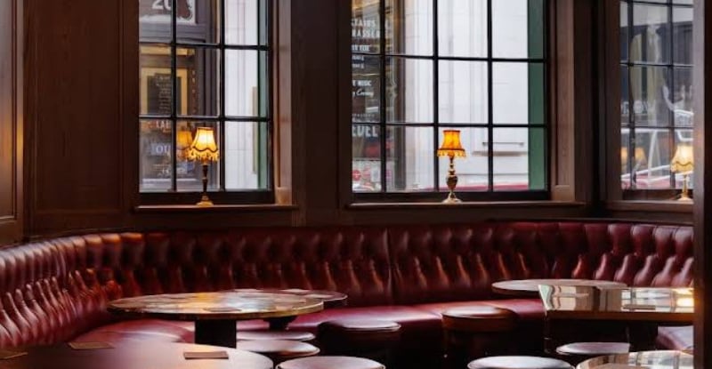 The Devonshire pub is a gastro dining space with an Irish theme.
