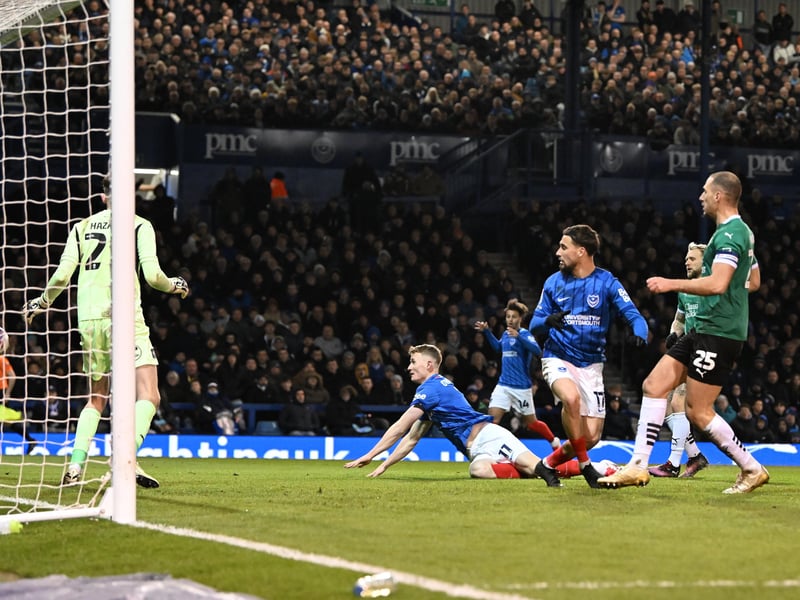 Pompey match action v Plymouth