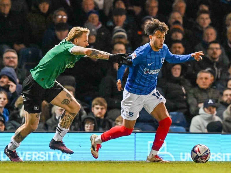 Pompey match action v Plymouth