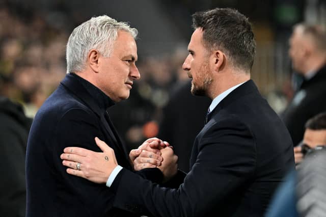 Jose Mourinho's Fenerbache head to Ibrox needing to overturn a two goal deficit after Rangers' 3-1 win in Istanbul last week. Cr: Getty Images.