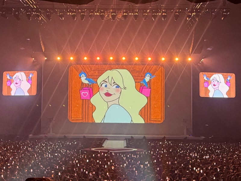 An animated intro to the show.