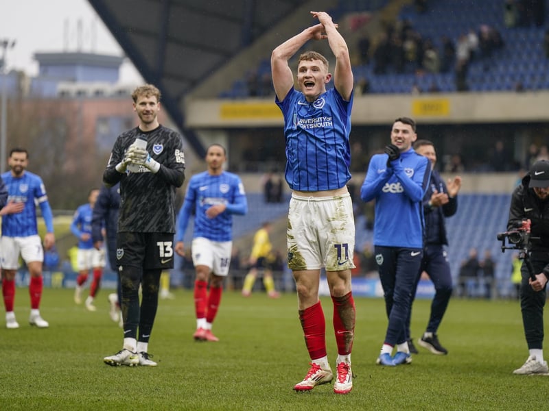 Big headed miss after being introduced as Pompey looked for way back in game. Went closer with much tougher effort from Aouchiche’s ball in.
