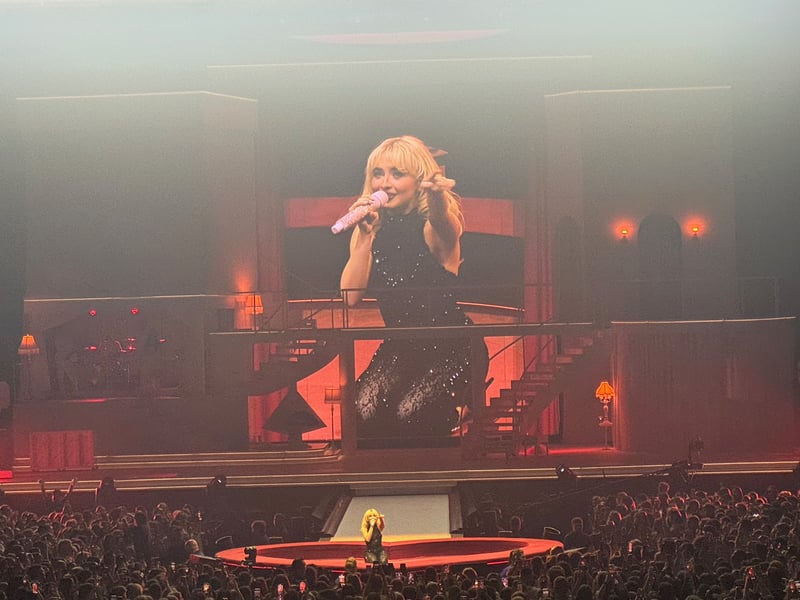 The smaller stage gave her the chance to get up close with her fans.