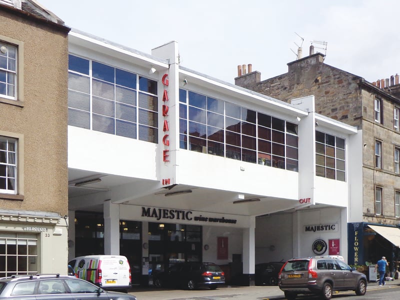 Designed by Basil Spence 1933, this former filling station is considered "the city’s best example of the Bauhaus-inspired International Style".
The original Art Deco font remains on the former garage, where offices were cantilevered above the forecourt where motorists pulled in for petrol .Today, the building serves as a wine shop.
