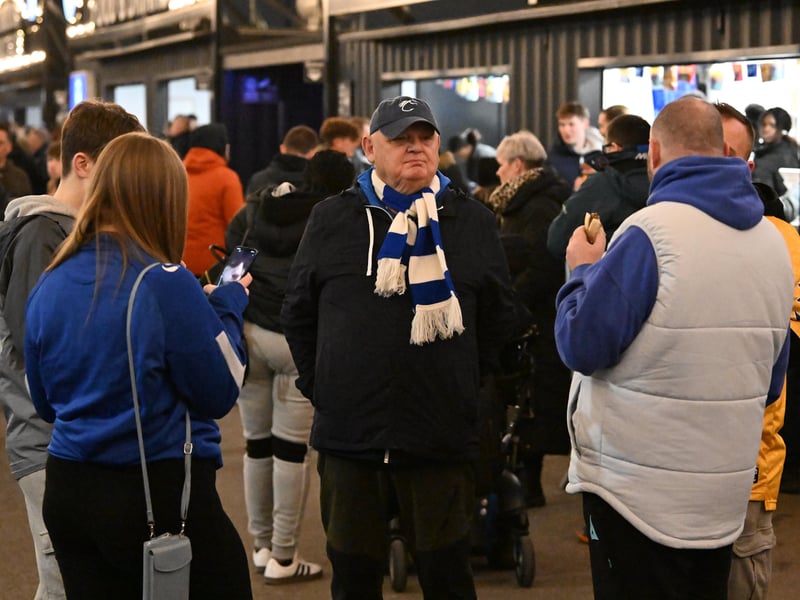 Pompey fans turned out to back their side under the Fratton lights against Plymouth Argyle last night.