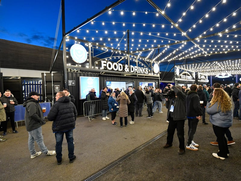 Pompey fans turned out to back their side under the Fratton lights against Plymouth Argyle last night.