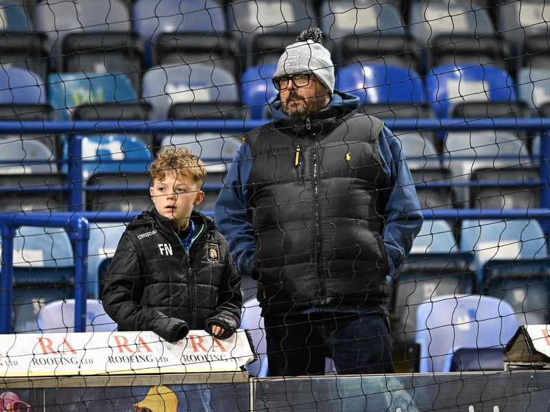Pompey fans turned out to back their side under the Fratton lights against Plymouth Argyle last night.